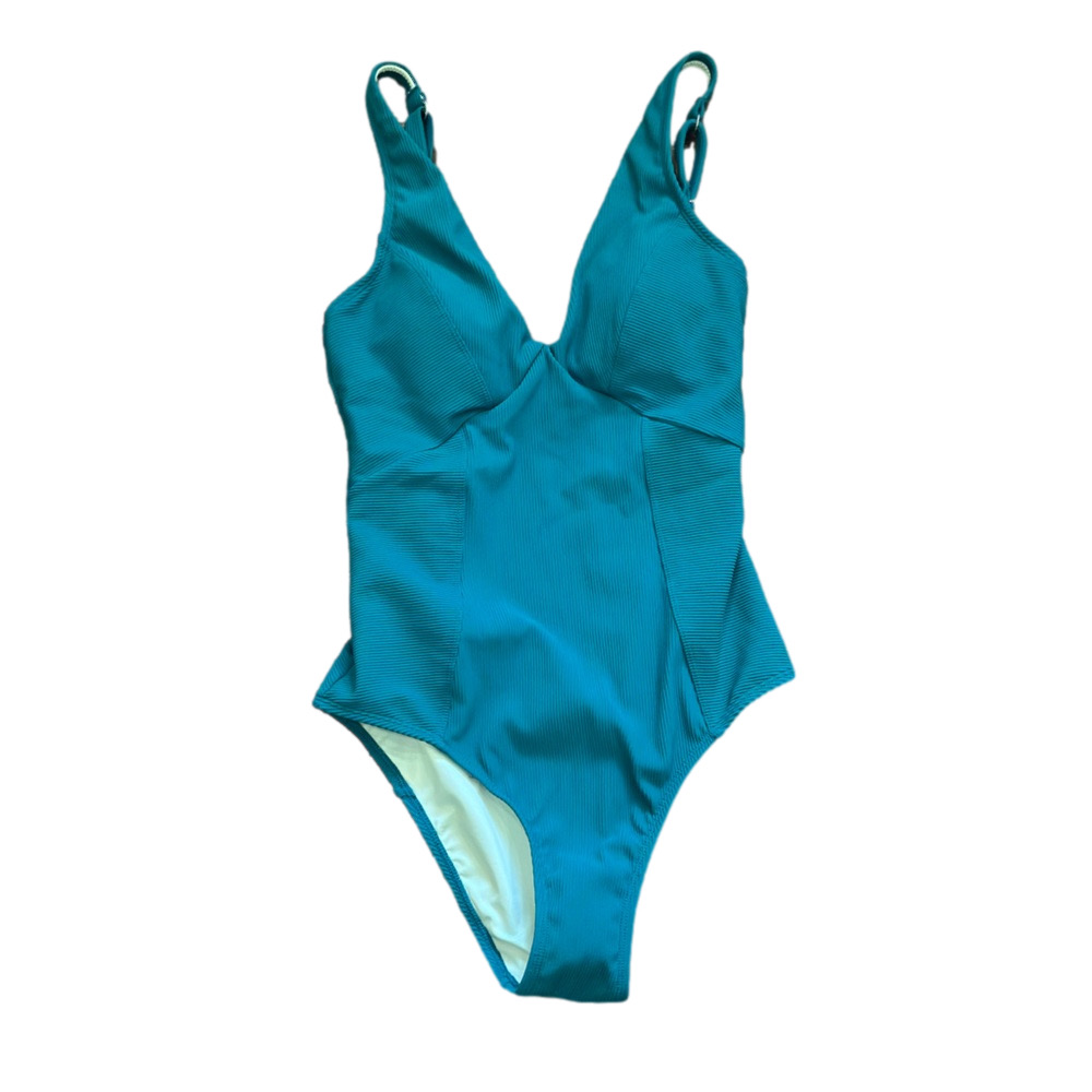 NWT Cupshe Blue One Piece Swimsuit with Streamlined Silhouette